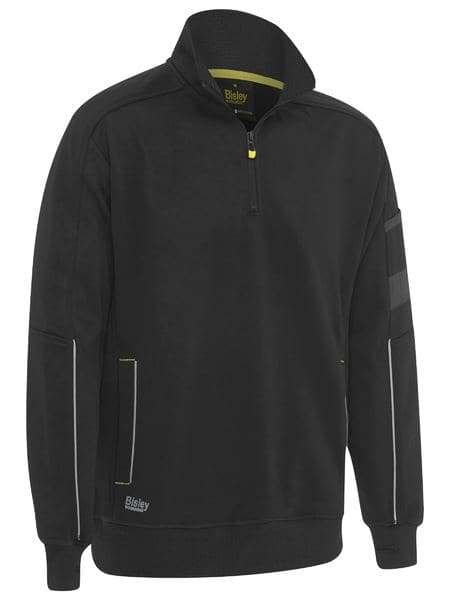 Bisley Bisley 1/4 Zip Work Fleece Pullover (BK6924) - Trade Wear