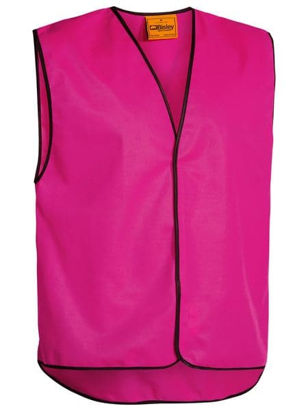Bisley Hi Vis Ladies Lightweight Vest in Pink (BK0345) Men`s sizes fitting - Trade Wear