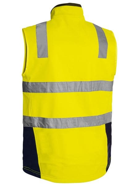 Bisley Taped Hi Vis Soft Shell Vest (BV0348T) - Trade Wear