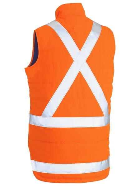 Bisley Bisley TTMC-W X Taped Hi Vis Puffer Vest (BV0379XT) - Trade Wear