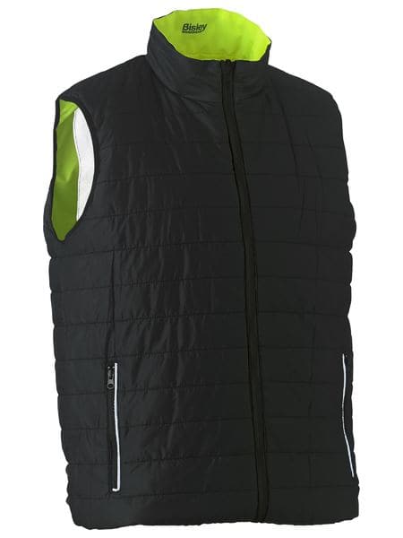 Bisley Bisley Taped Hi Vis Reversible Puffer Vest (BV0330HT) - Trade Wear