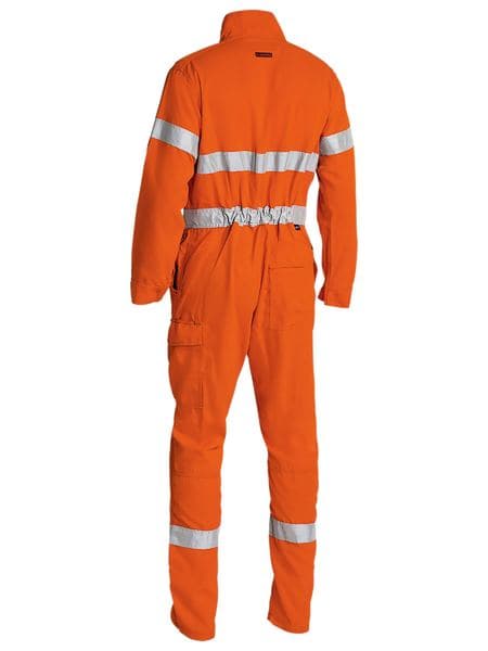 Bisley Taped Two Tone Hi Vis FR Lighweight Engineered Coverall-Orange (BC8185T) - Trade Wear