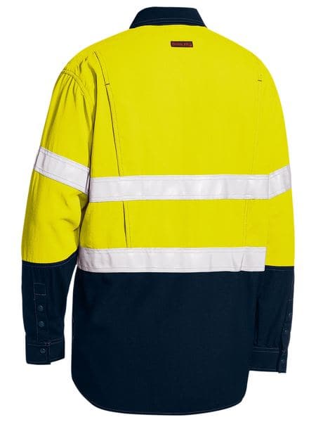 Bisley Bisley Tencate Tecasafe Plus Taped 2Tone HiVis FR Lightweight Vented Long Sleeve (BS8237T) - Trade Wear