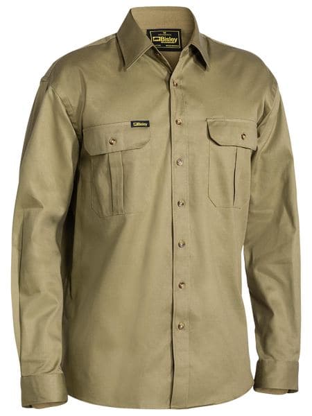 Bisley Bisley Original Cotton Drill Shirt - Long Sleeve (BS6433) - Trade Wear