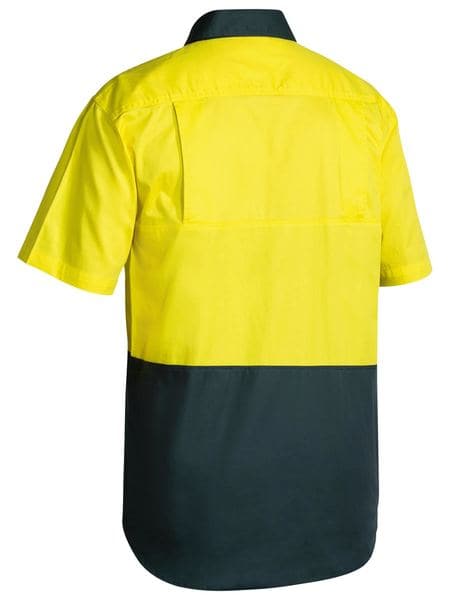 Bisley Bisley 2 Tone Cool Lightweight Drill Shirt Short Sleeve (BS1895) - Trade Wear
