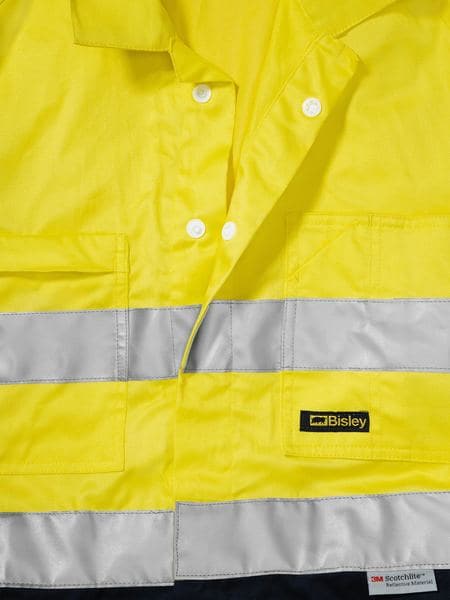 Bisley Bisley 2 Tone Hi Vis Lightweight Coveralls 3M Reflective Tape (BC6719TW) - Trade Wear