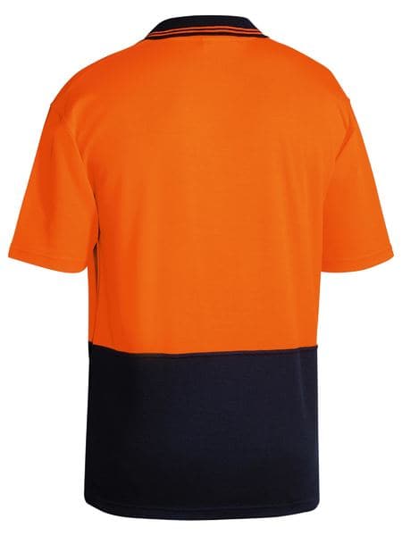 Bisley Bisley 2 Tone Hi Vis Polo Shirt Short Sleeve (BK1234) - Trade Wear