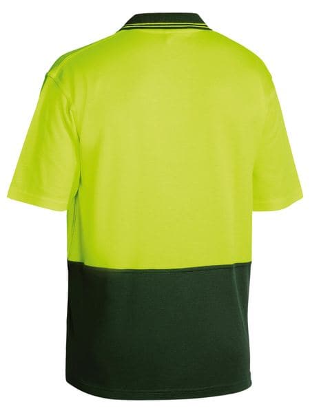 Bisley Bisley 2 Tone Hi Vis Polo Shirt Short Sleeve (BK1234) - Trade Wear