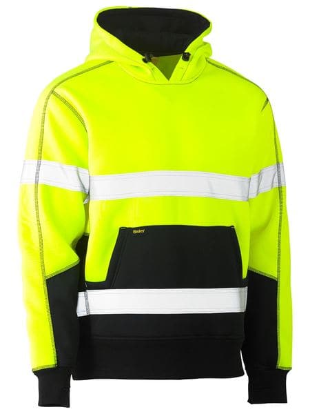 Bisley Bisley Taped Hi Vis Two Tone Fleece Pullover Hoodie (BK6619T) - Trade Wear