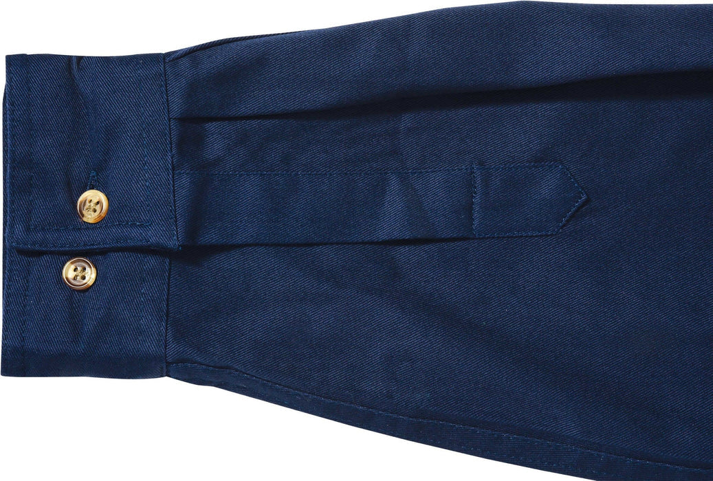 Bisley Original Cotton Drill Shirt - Long Sleeve - Navy (BS6433) - Trade Wear