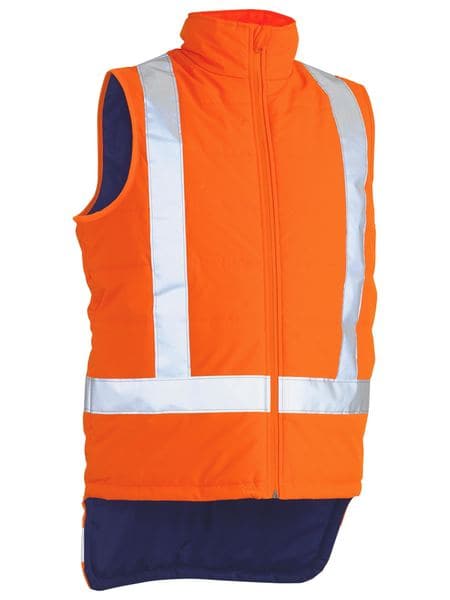 Bisley Bisley TTMC-W X Taped Hi Vis Puffer Vest (BV0379XT) - Trade Wear