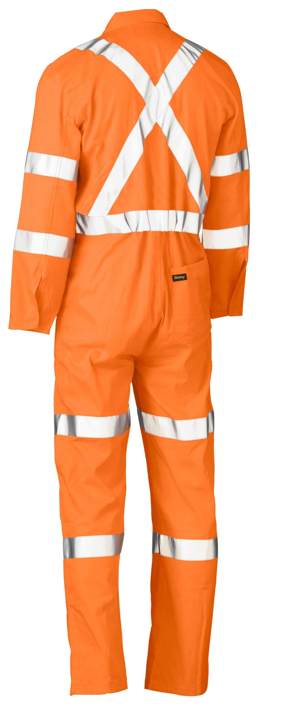 Bisley Bisley X Taped Hi Vis Lightweight Drill Rail Coverall (BC6316XT) - Trade Wear