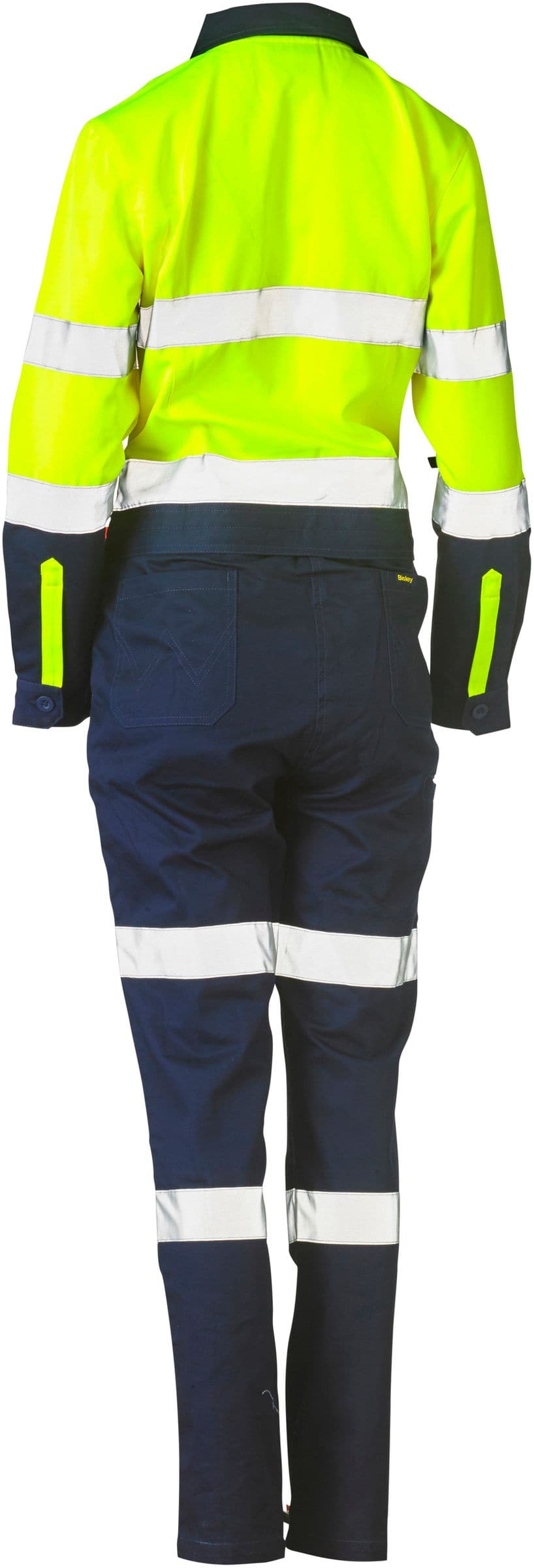 Bisley Bisley Womens Taped Hi Vis Cotton Drill Coverall (BCL6066T) - Trade Wear