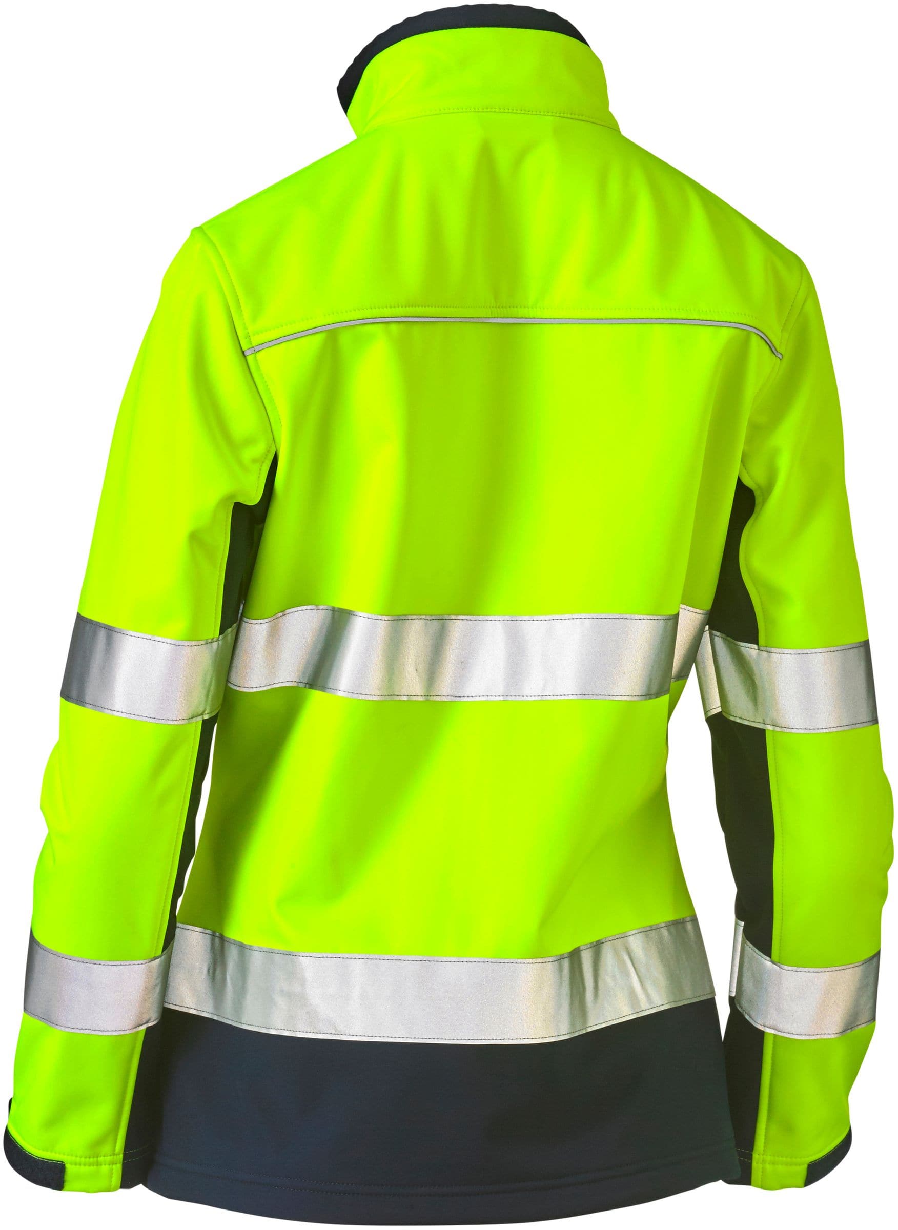Bisley Bisley Womens Taped Two Tone Hi Vis Soft Shell Jacket (BJL6059T) - Trade Wear