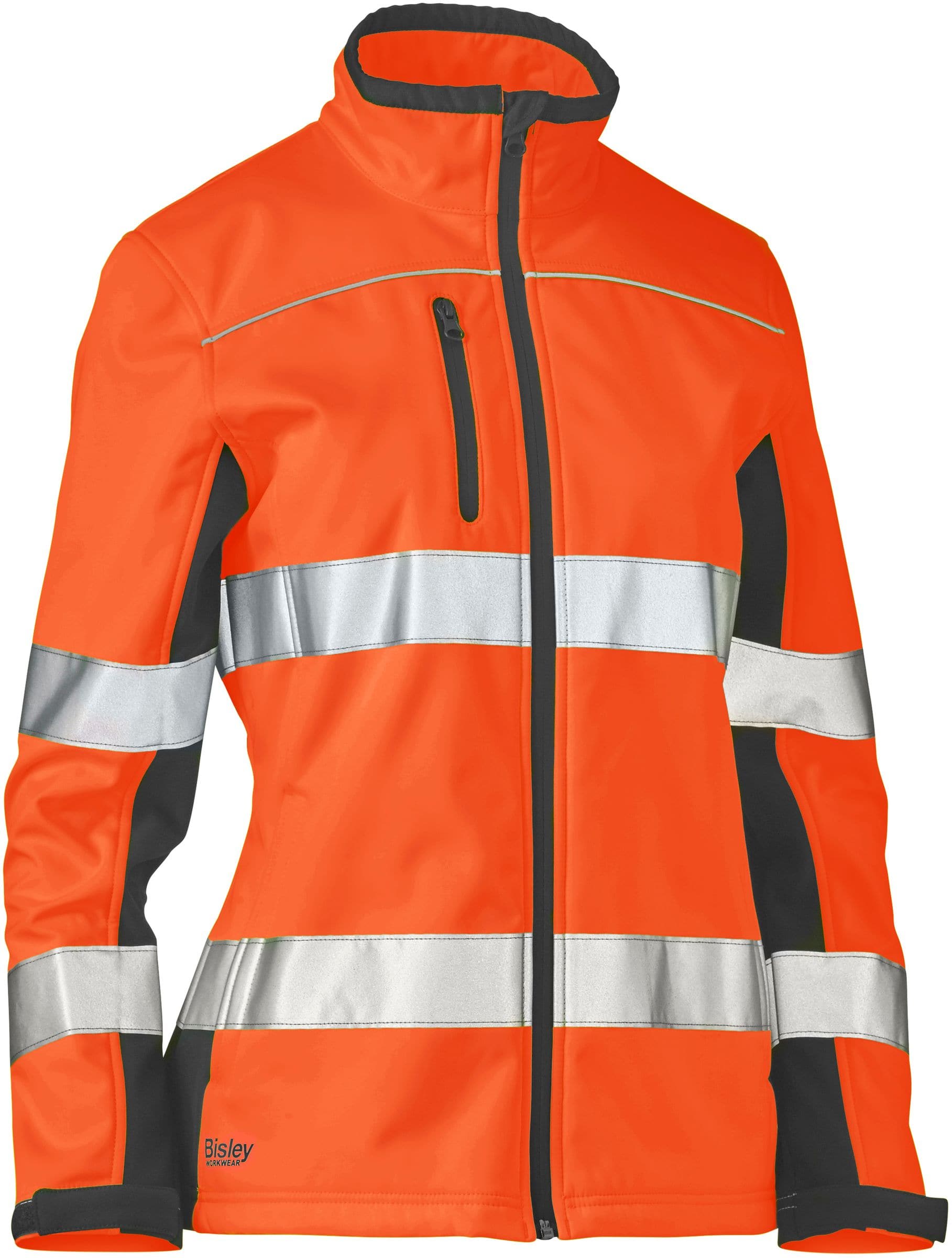 Bisley Bisley Womens Taped Two Tone Hi Vis Soft Shell Jacket (BJL6059T) - Trade Wear