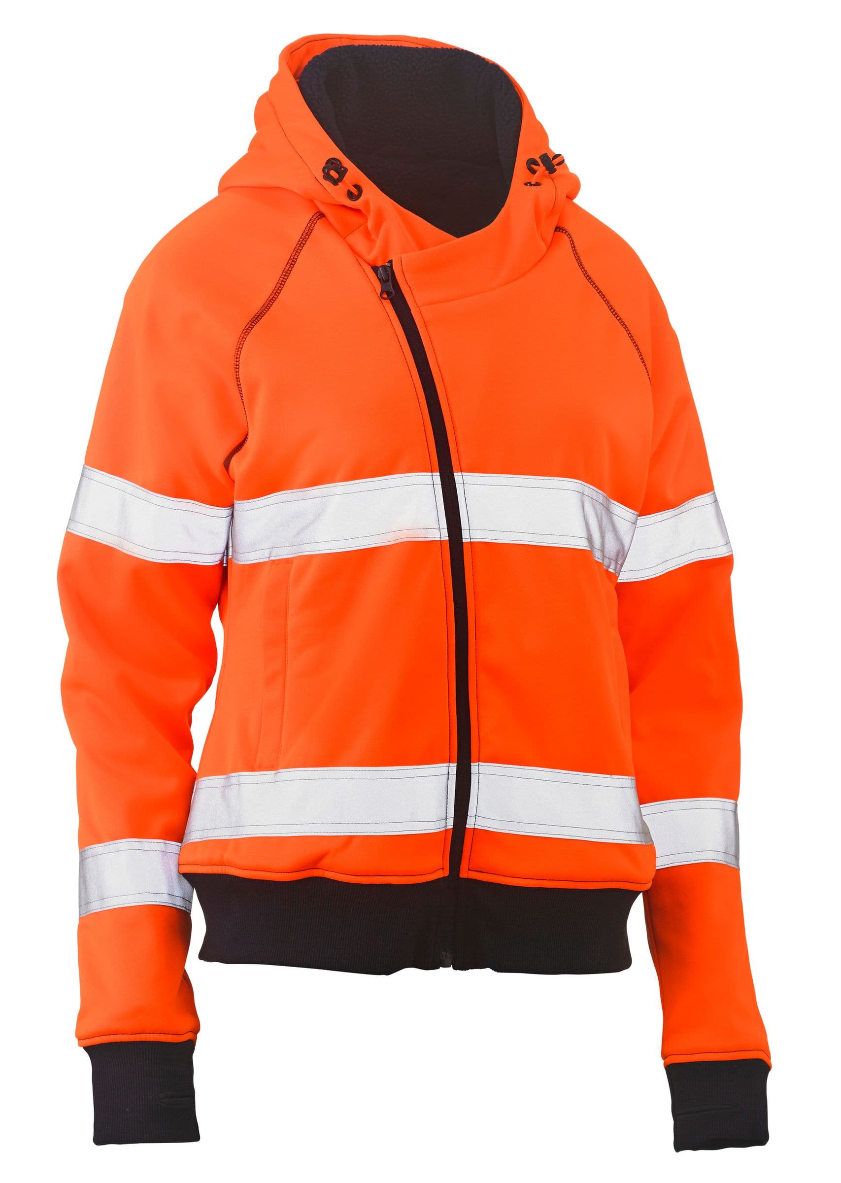 Bisley Bisley Womens Taped Hi Vis Fleece Hoodie (BKL6819T) - Trade Wear