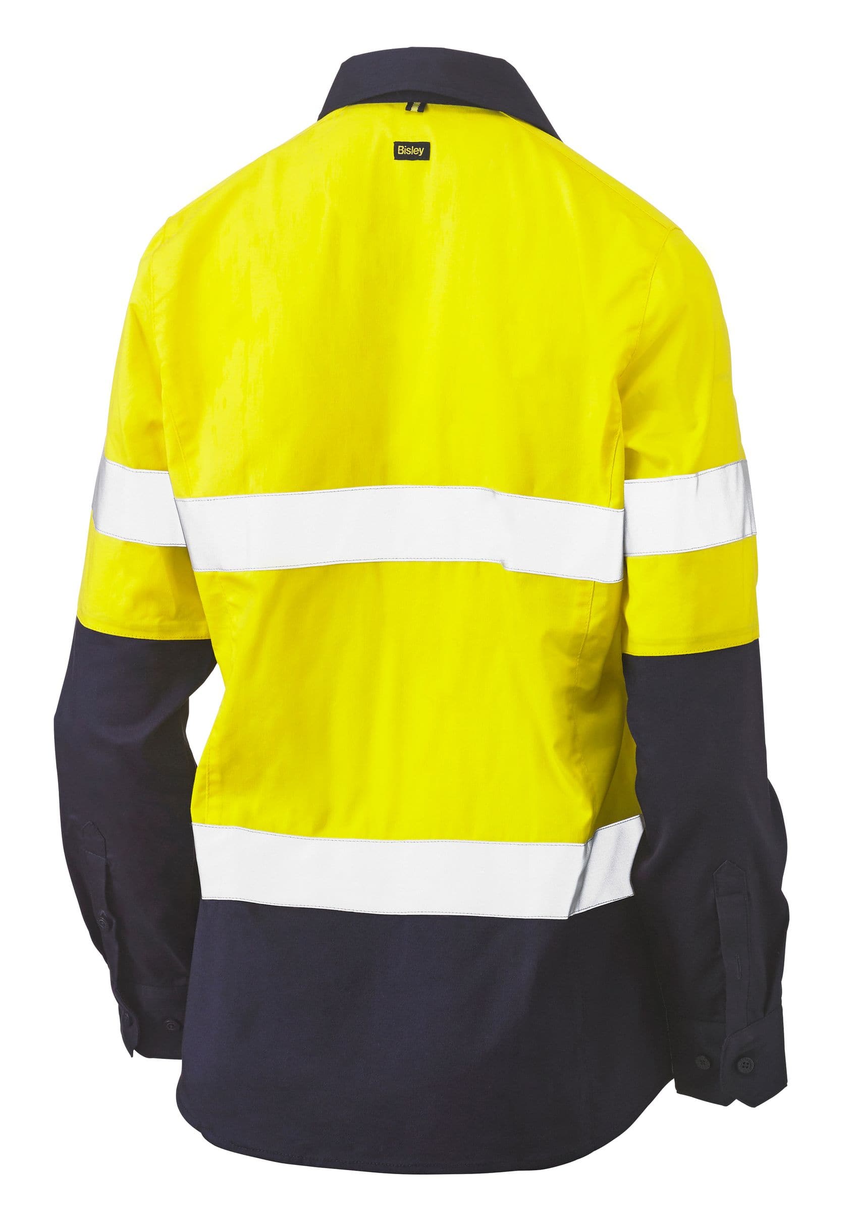Bisley Bisley Womens Taped Hi Vis Stretch V-Neck Shirt (BLC6064T) - Trade Wear