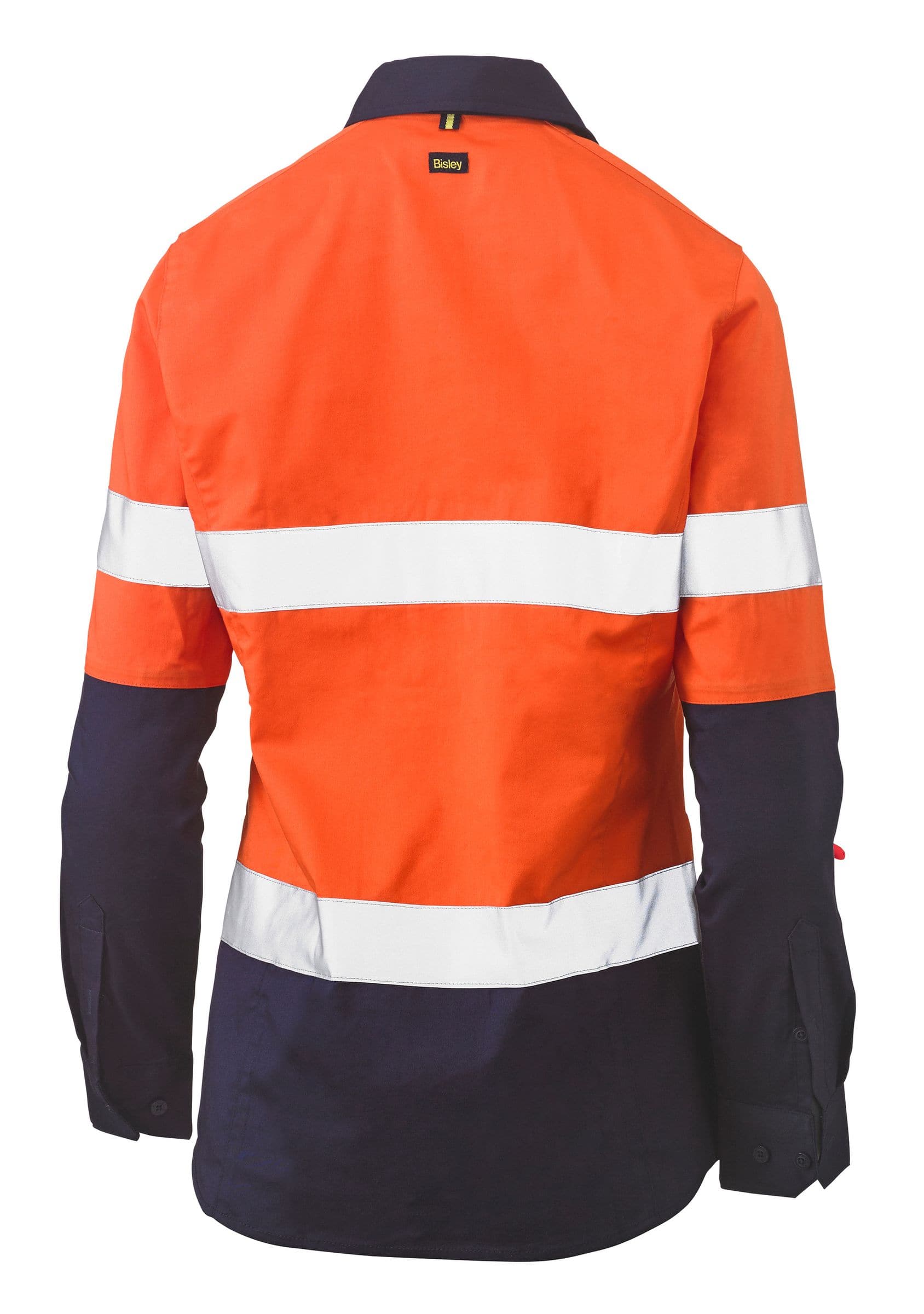 Bisley Bisley Womens Taped Hi Vis Stretch V-Neck Shirt (BLC6064T) - Trade Wear