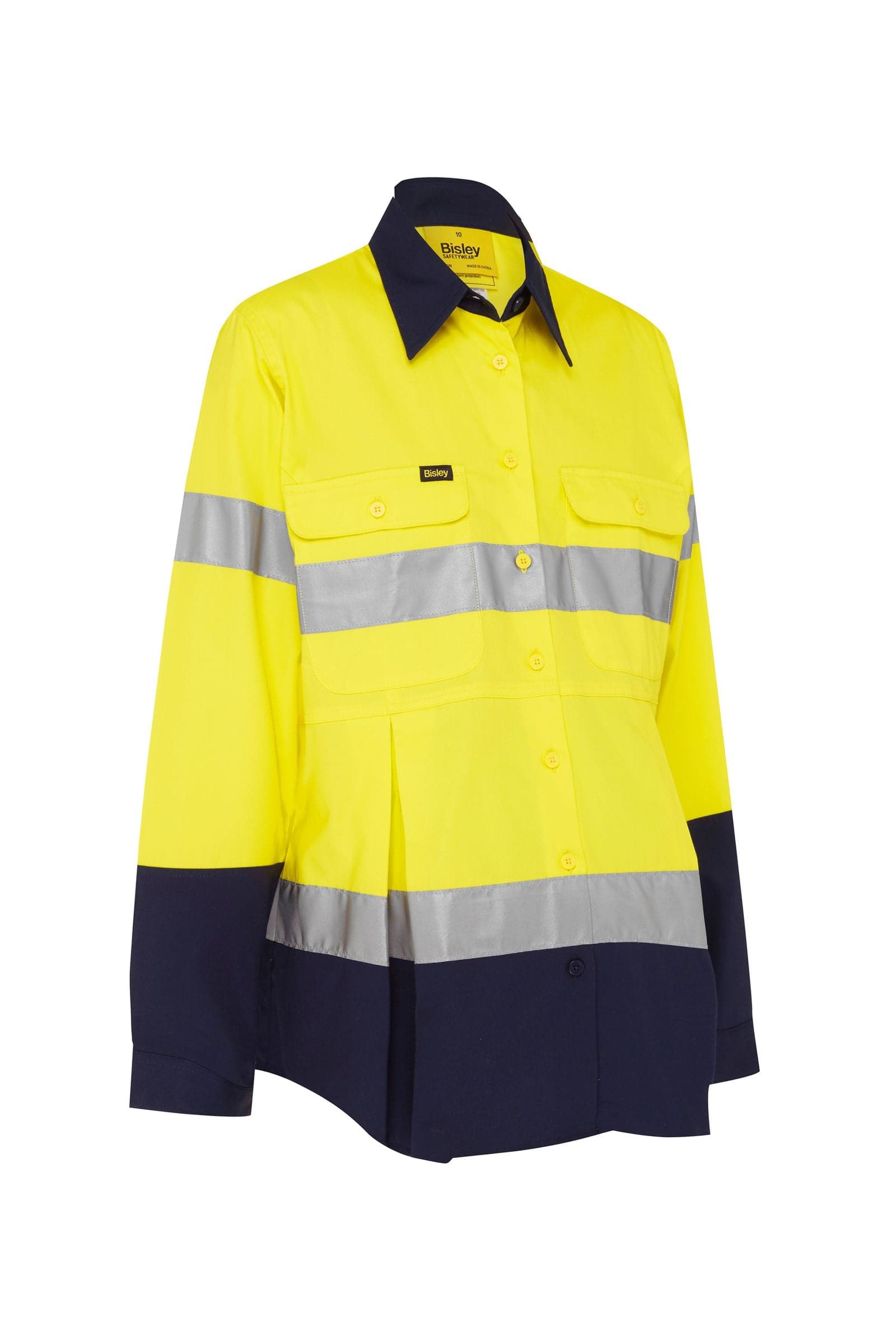 Bisley Bisley 3M Taped Hi Vis Maternity Drill Shirt (BLM6456T) - Trade Wear