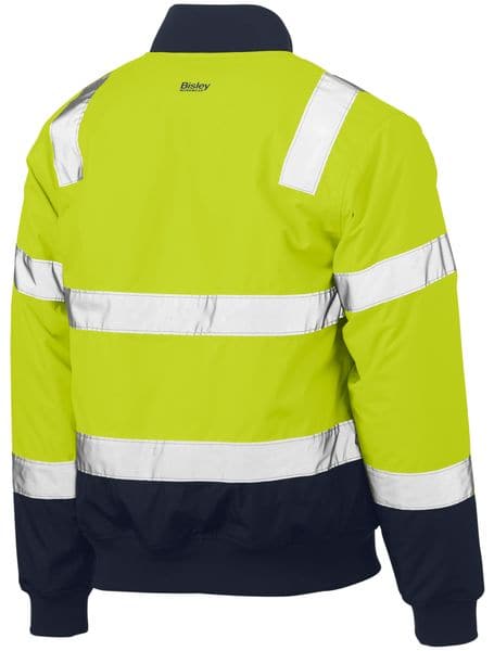 Bisley Bisley Taped Two Tone Hi Vis Bomber Jacket (BJ6730T) - Trade Wear