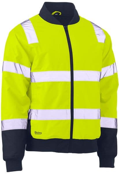 Bisley Bisley Taped Two Tone Hi Vis Bomber Jacket (BJ6730T) - Trade Wear