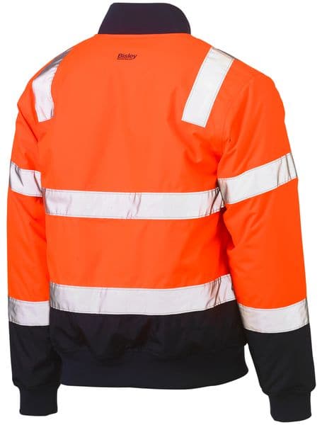 Bisley Bisley Taped Two Tone Hi Vis Bomber Jacket (BJ6730T) - Trade Wear