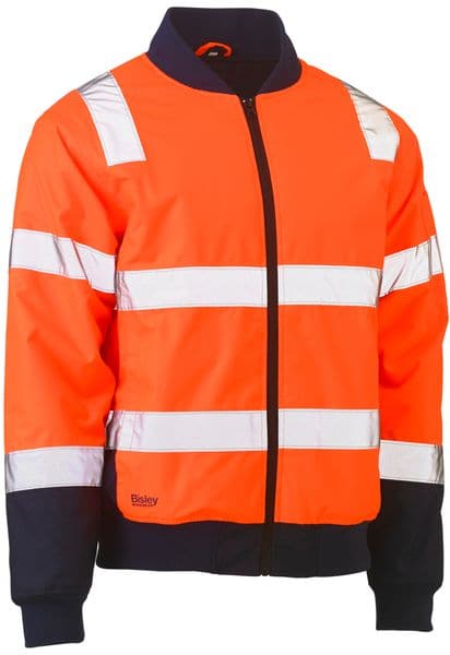 Bisley Bisley Taped Two Tone Hi Vis Bomber Jacket (BJ6730T) - Trade Wear
