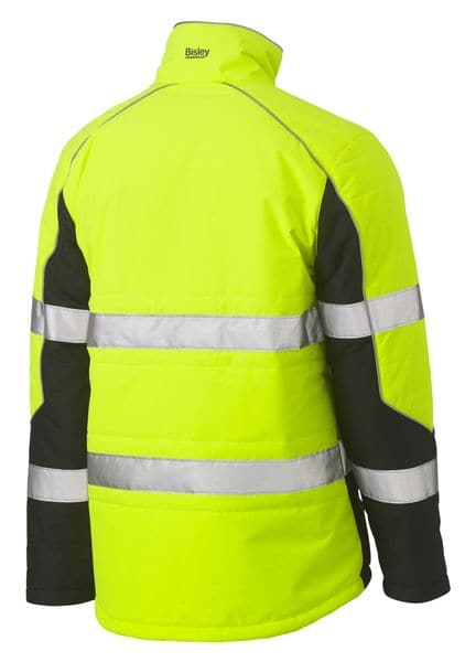 Bisley Bisley Taped Two Tone Hi Vis Puffer Jacket (BJ6829T) - Trade Wear