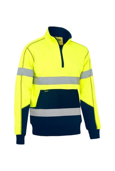 Bisley Bisley Taped Hi Vis Fleece Pullover With Sherpa Lining (BK6987T) - Trade Wear