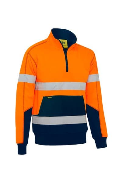 Bisley Bisley Taped Hi Vis Fleece Pullover With Sherpa Lining (BK6987T) - Trade Wear
