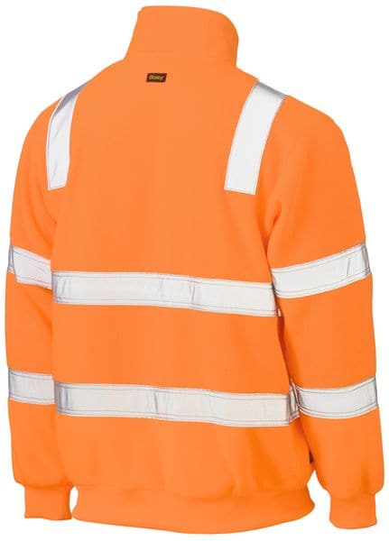 Bisley Bisley Taped Hi Vis Rail Polar Fleece Jumper (BK6816T) - Trade Wear