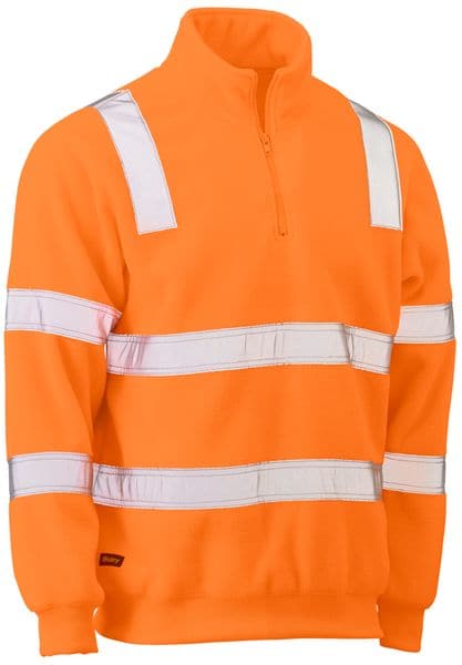 Bisley Bisley Taped Hi Vis Rail Polar Fleece Jumper (BK6816T) - Trade Wear