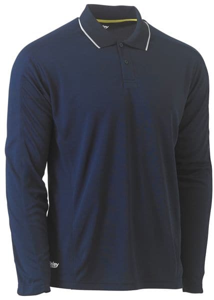 Bisley Bisley Cool Mesh Polo Shirt With Reflective Piping (BK6425) - Trade Wear