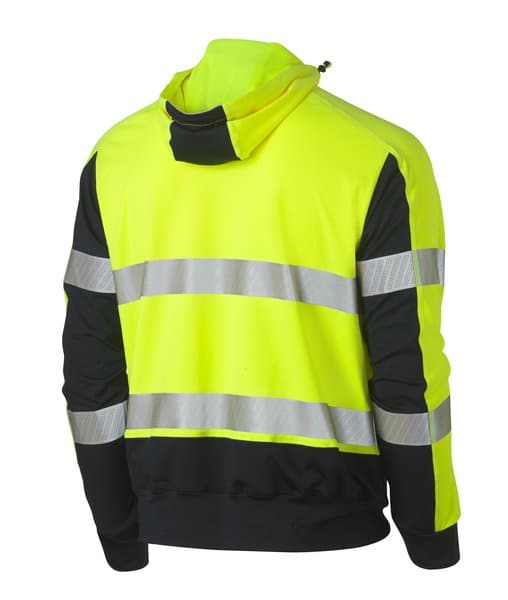 Bisley Bisley Taped Hi Vis Stretchy Fleece Hoodie (BK6815T) - Trade Wear