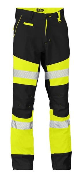 Bisley Bisley Taped Biomotion Contrast Hi Vis Pant (BP6412T) - Trade Wear