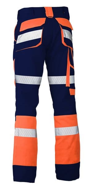 Bisley Bisley Taped Biomotion Contrast Hi Vis Pant (BP6412T) - Trade Wear