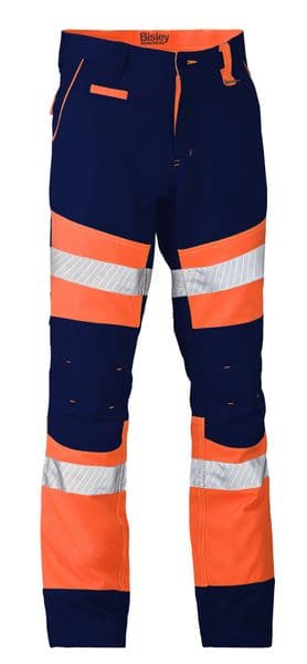Bisley Bisley Taped Biomotion Contrast Hi Vis Pant (BP6412T) - Trade Wear