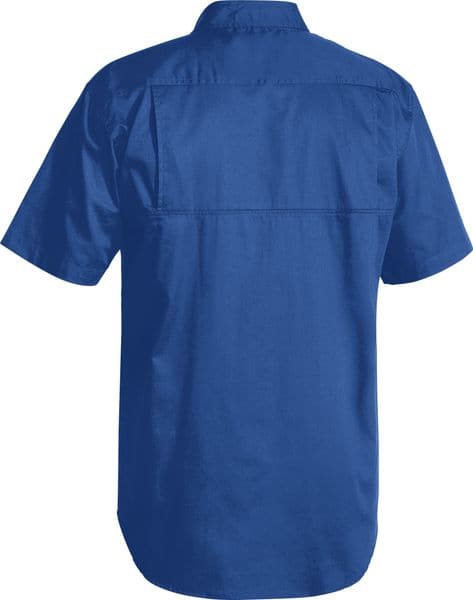 Bisley Bisley Cool Lightweight Drill Shirt - Short Sleeve - Royal (BS1893) - Trade Wear