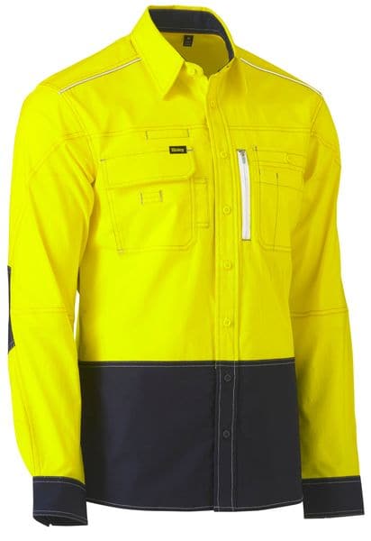 Bisley Bisley Flex and Move™ Hi Vis Utility Shirt (BS6177) - Trade Wear
