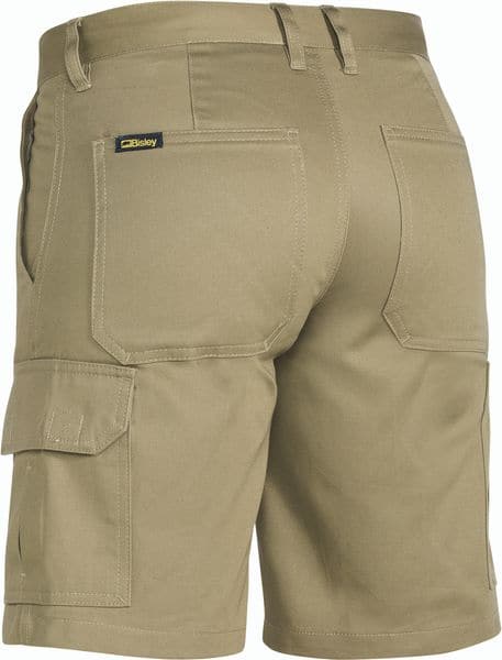 Bisley Womens - Drill Light Weight Utility Short - Khaki (BSHL1999) - Trade Wear