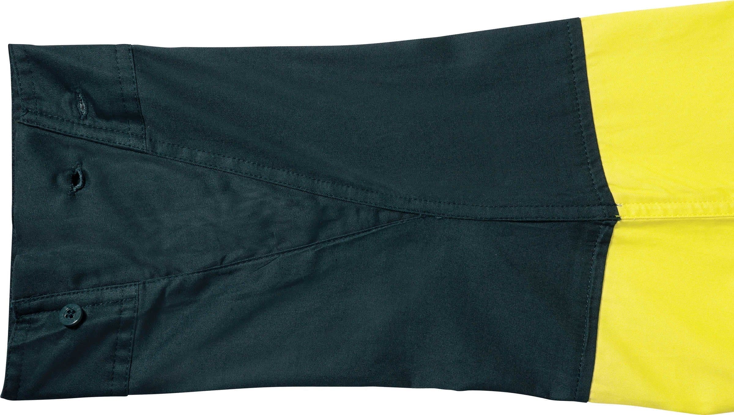 Bisley 2 Tone Hi Vis Cool Ventilated Drill Shirt Long Sleeve (BS6895)