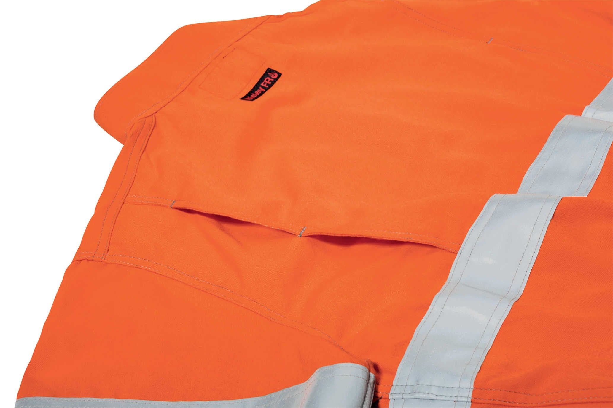 Bisley Taped Two Tone Hi Vis FR Engineered Vented Coverall-Orange (BC8085T) - Trade Wear