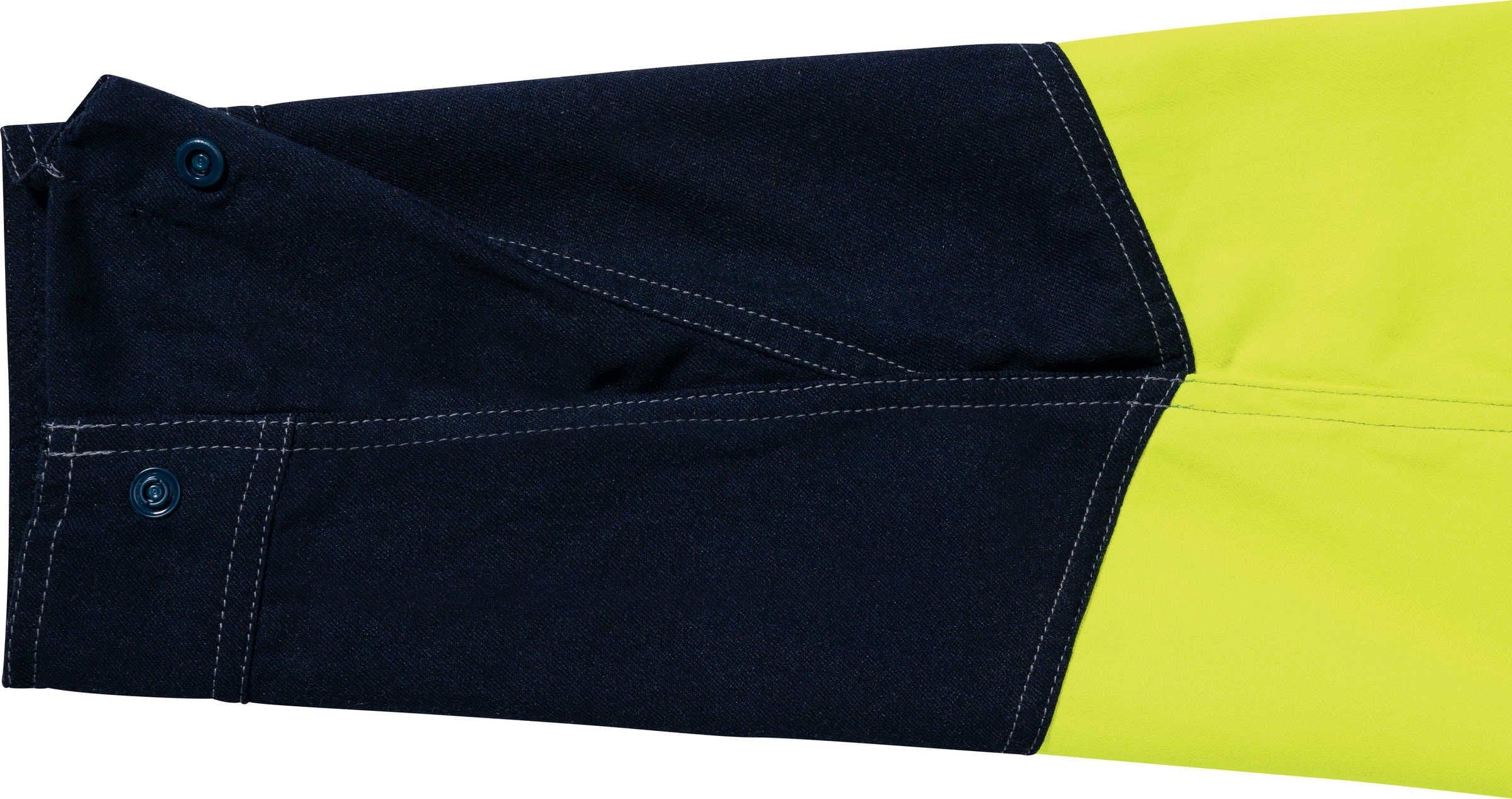 Bisley Taped Two Tone Hi-Vis FR Lightweight Vented Long Sleeve Shirt (BS8098T) - Trade Wear