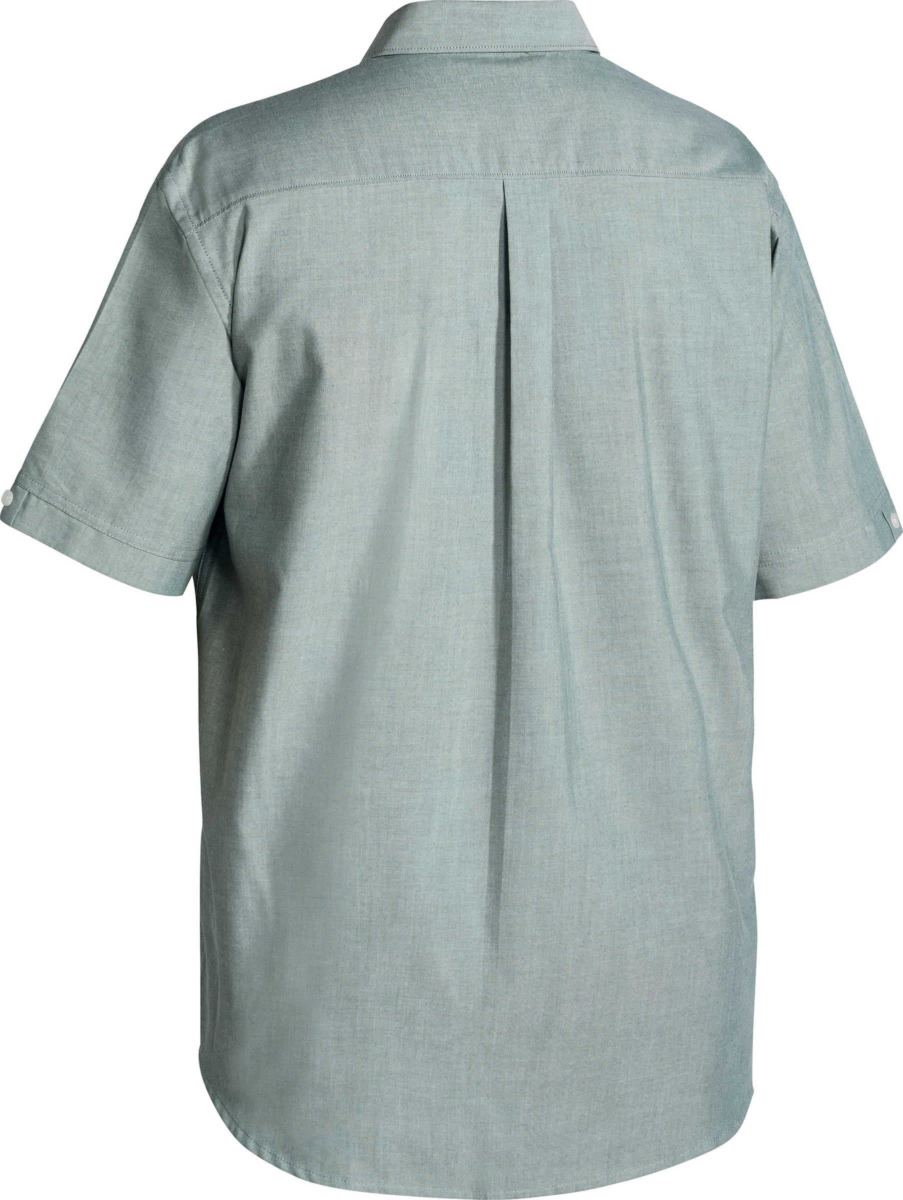 Bisley Oxford Shirt - Short Sleeve - Green (BS1030) - Trade Wear