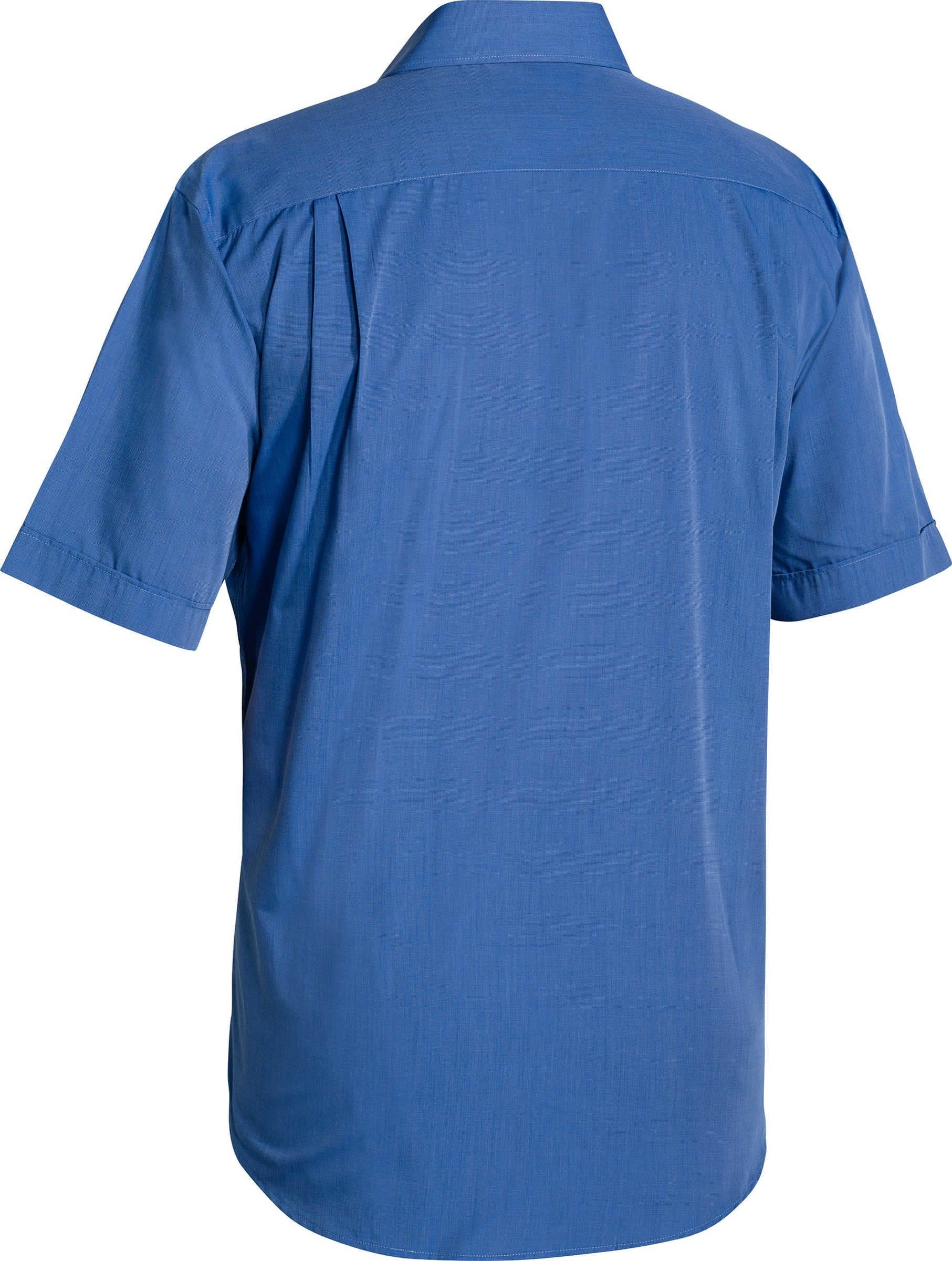 Bisley Metro Shirt - Short Sleeve - Blue (BS1031) - Trade Wear