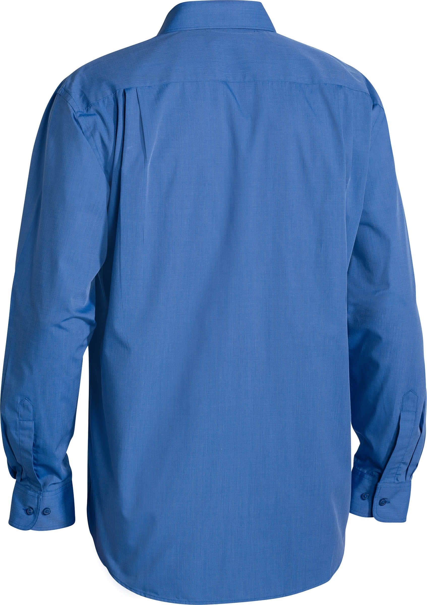 Bisley Metro Shirt - Long Sleeve - Blue (BS6031) - Trade Wear