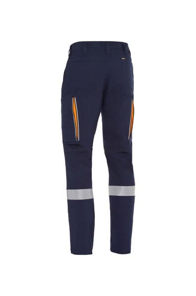 Bisley X Airflow™ Taped Stretch Ripstop Vented Cargo Pant (BPC6150T-Navy/Orange)