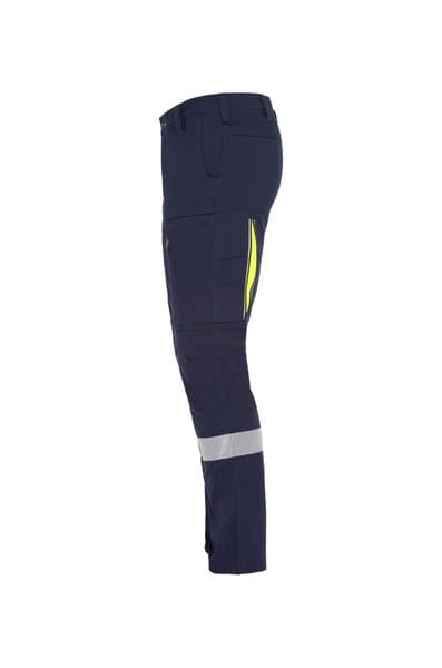 Bisley X Airflow™ Taped Stretch Ripstop Vented Cargo Pant (BPC6150T-Navy/Yellow)