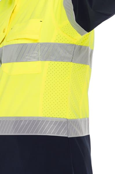 Bisley Womens X Airflow™ Hi Vis Taped Stretch Ripstop Shirt (BL6491T)
