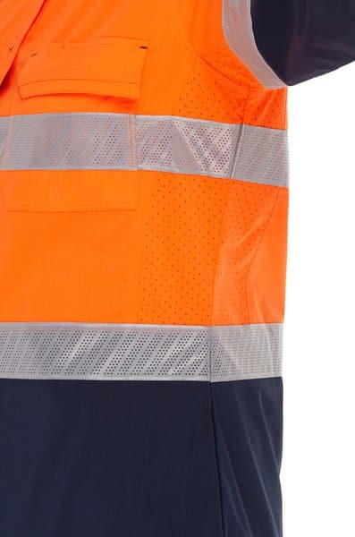 Bisley Womens X Airflow™ Hi Vis Taped Stretch Ripstop Shirt (BL6491T)